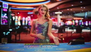 balato8 online casino's beautiful dealer